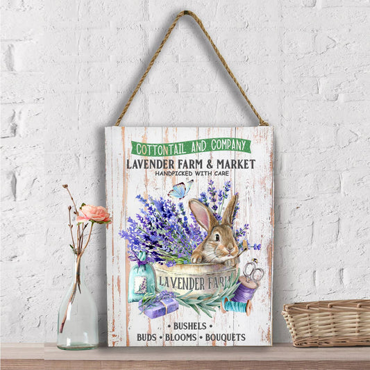 Lavender Farm Bunny Wall Decor