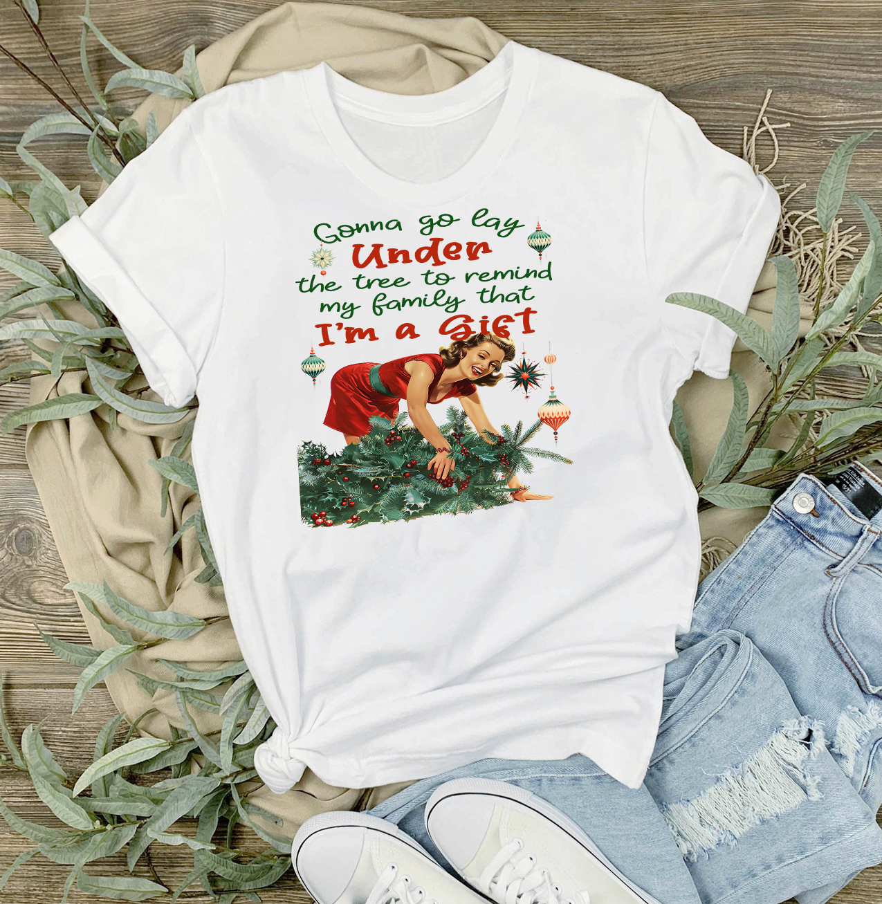 Christmas Funny I am the Gift T-Shirt