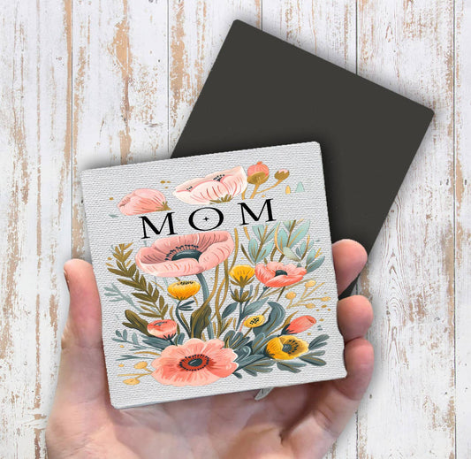 Mothers Day Mom Flowers Magnet Fridge - Sets of 2