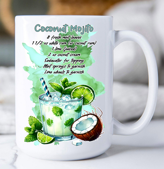 Summer Cocktail Coconut Mojito Coffee Mug