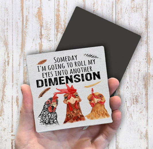 Rolling my eyes into another Dimension Magnet Fridge - Sets of 2