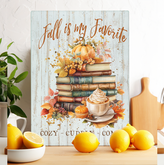 Glass Cutting Board Fall is My Favorite Cozy Cuddly