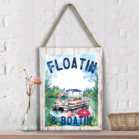Floating and Boating on the Lake Wall Decor