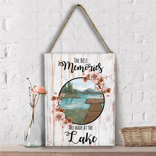 Best Memories at the Lake Wall Decor