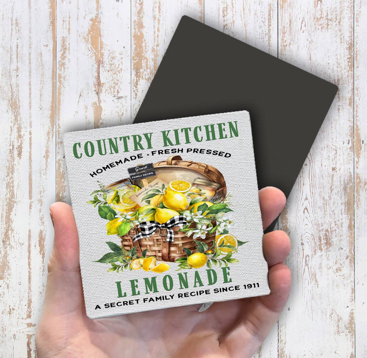 Country Farmhouse Lemonade Magnet Fridge - Sets of 2