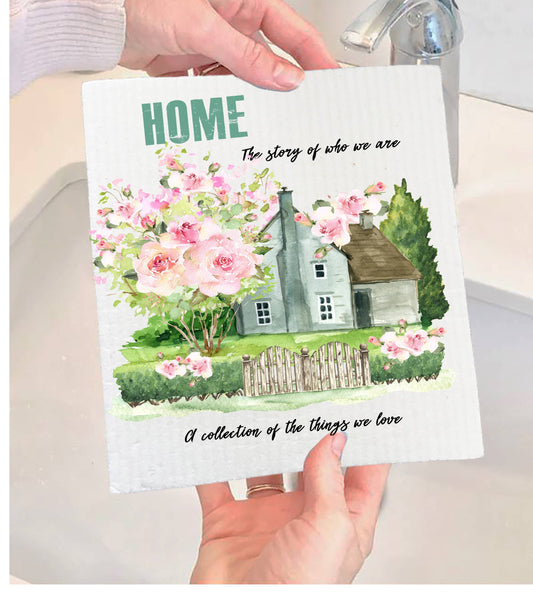 Modern Farmhouse Home Our Story Swedish Dishcloth-Set of 2