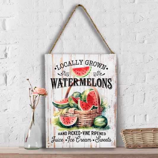 Locally Grown Watermelon  Wall Decor