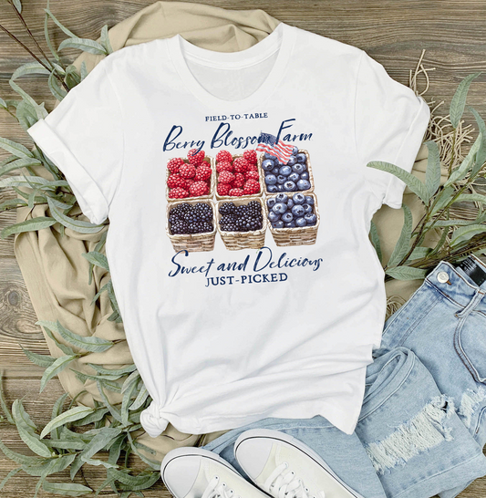 Blueberry Raspberry Blackberry Farms T-Shirt