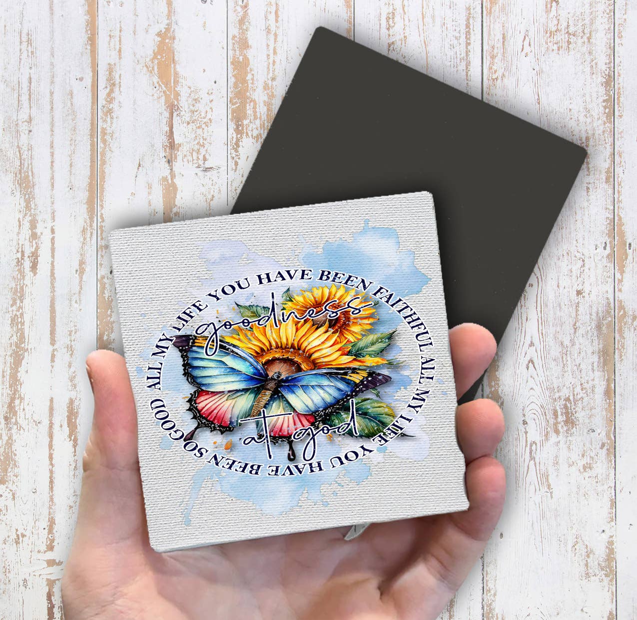 Goodness of God Butterfly Spiritual Magnet Fridge - Sets of 2