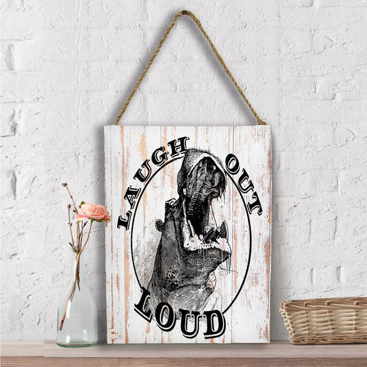 Laugh Out Loud Hippo Hippopotamus, Wall Decor