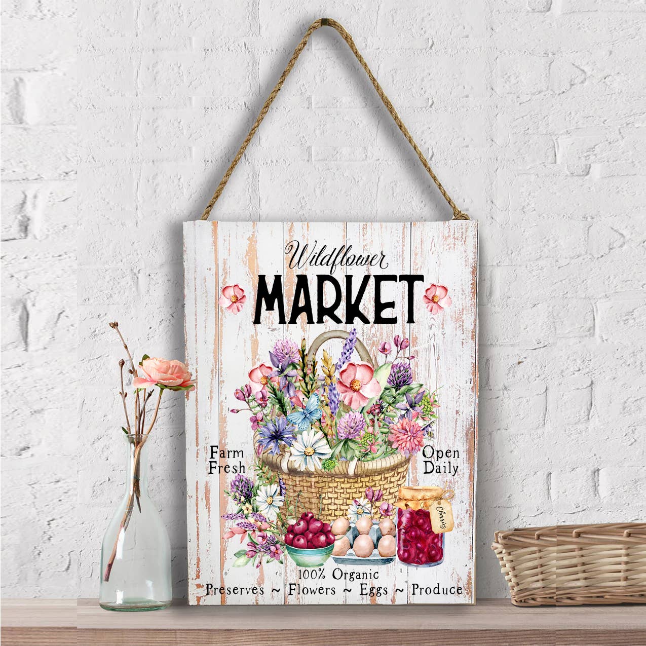 Wildflower Country Market Farm Fresh Wall Decor