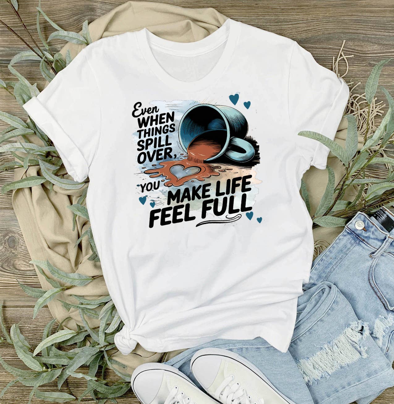 You make My Life Full Coffee Valentine T-Shirt