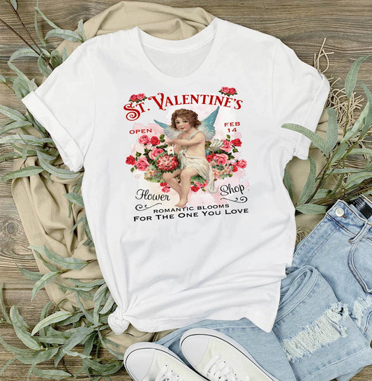 Vintage Cupid Angel St. Valentine's T-Shirt