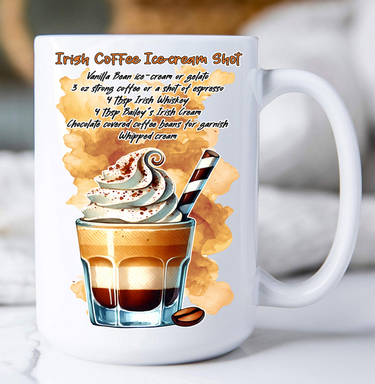 Summer Cocktail Irish Coffe Ice Cream Coffee Mug