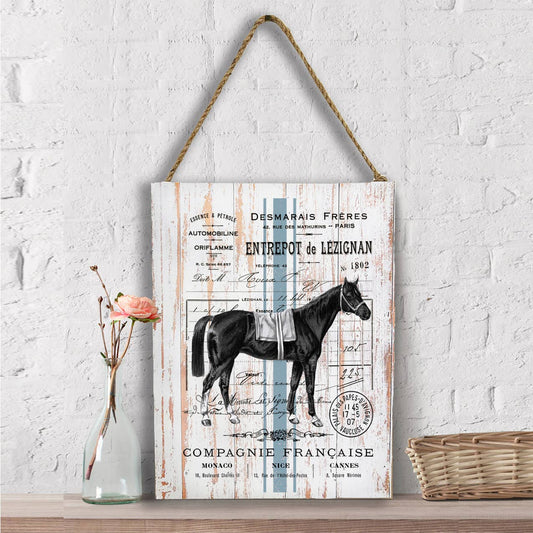 Vintage French Horse Wall Decor