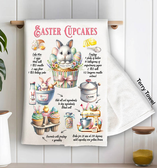 Easter Cucakes Recipe Bunny Kitchen Terry Towel