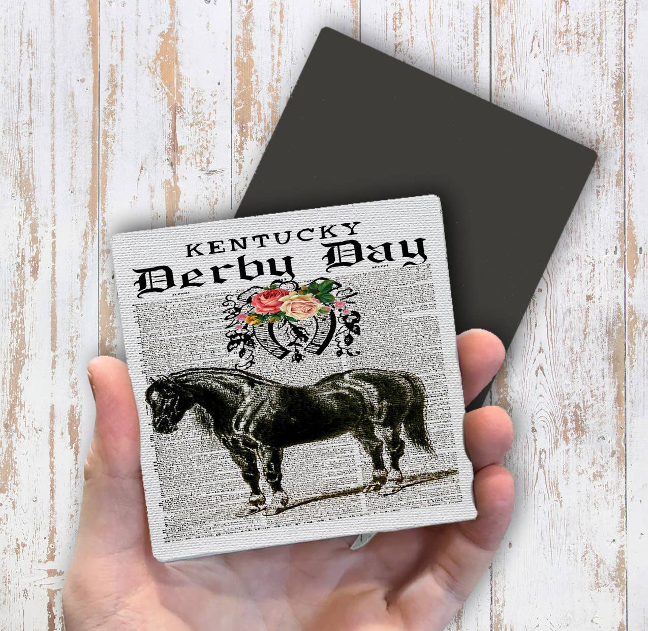 Kentucky Derby Horse Vintage Magnet Fridge - Sets of 2