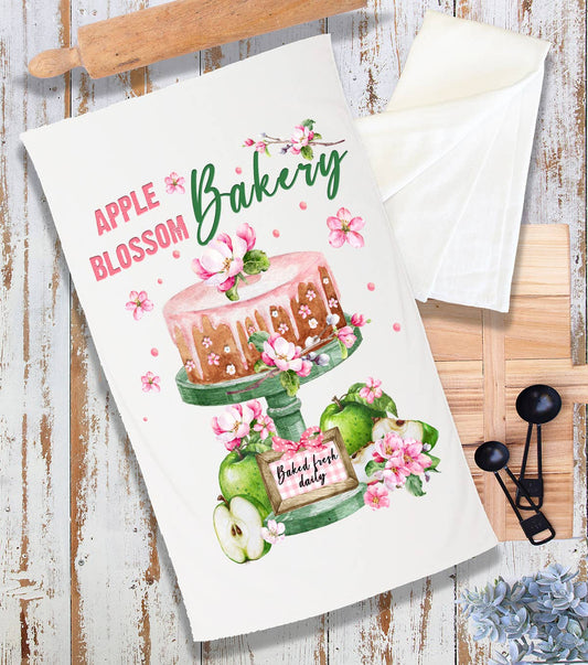 Apple Blossom Bakery Farmhouse Terry Cloth Towel