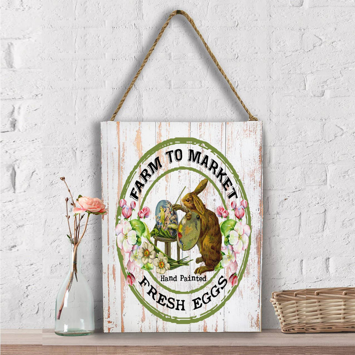 Easter Farm Fresh Easter Eggs  Wall Decor