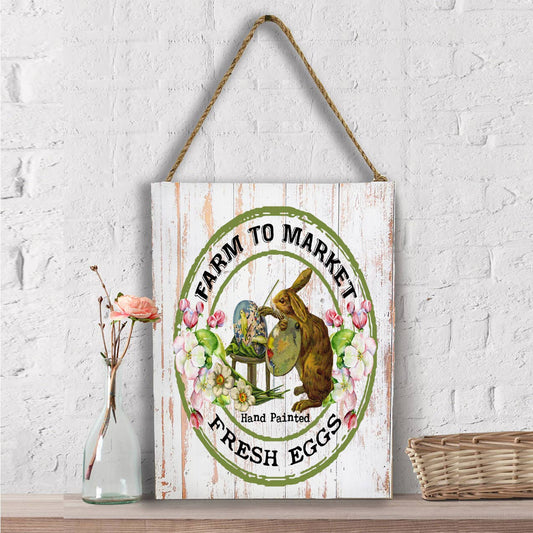 Easter Farm Fresh Easter Eggs  Wall Decor