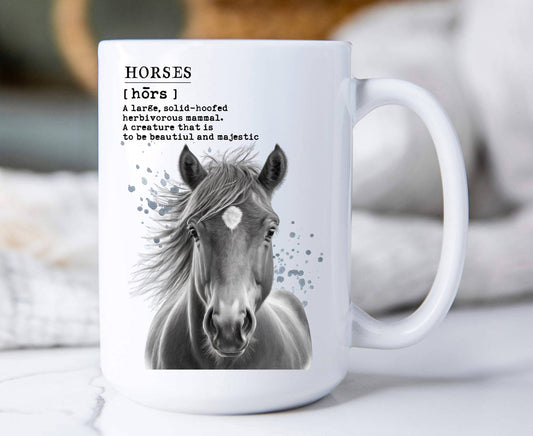 Definition of  Horse 15 oz Coffee Mug