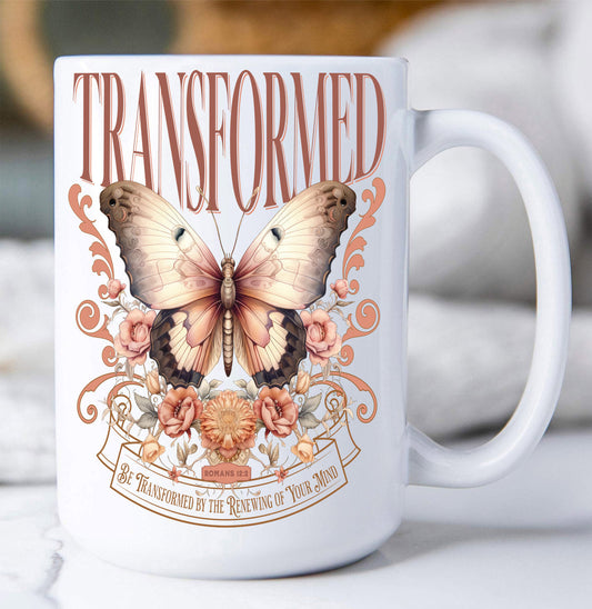 Transform Renewing your Mind Spiritual Coffee Mug