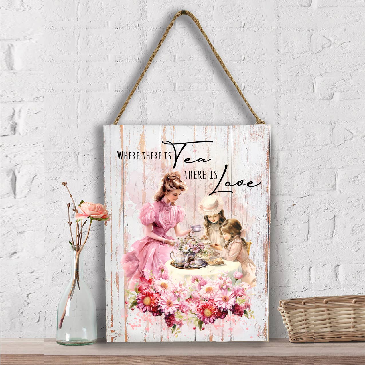 Victorian Mother Daughter Tea Wall Decor