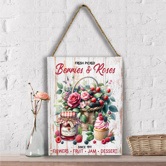 Berries and Roses Farmhouse Wall Decor