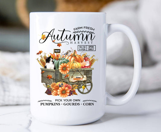 Farm Fresh Fall Autumn Harvest  Coffee Mug
