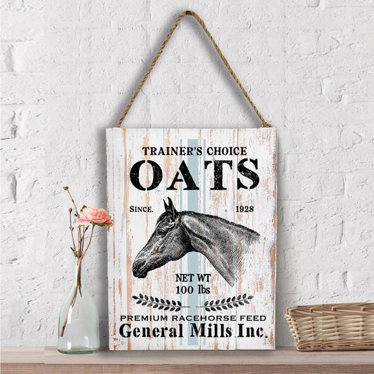Trainers Choose Oats Horse Wall Decor