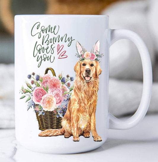 Some Bunny Loves You Lab Dog Coffee Mug