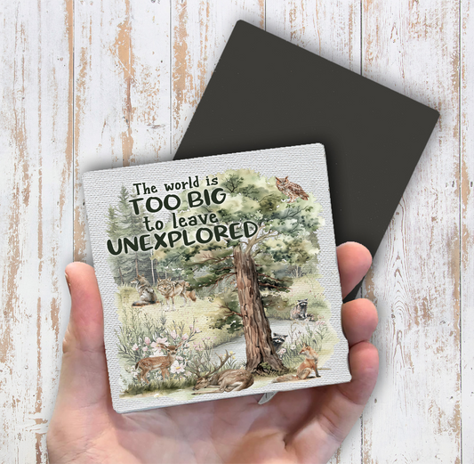 Woodland Animal Explore Wildness Magnet Fridge (Set of 2)