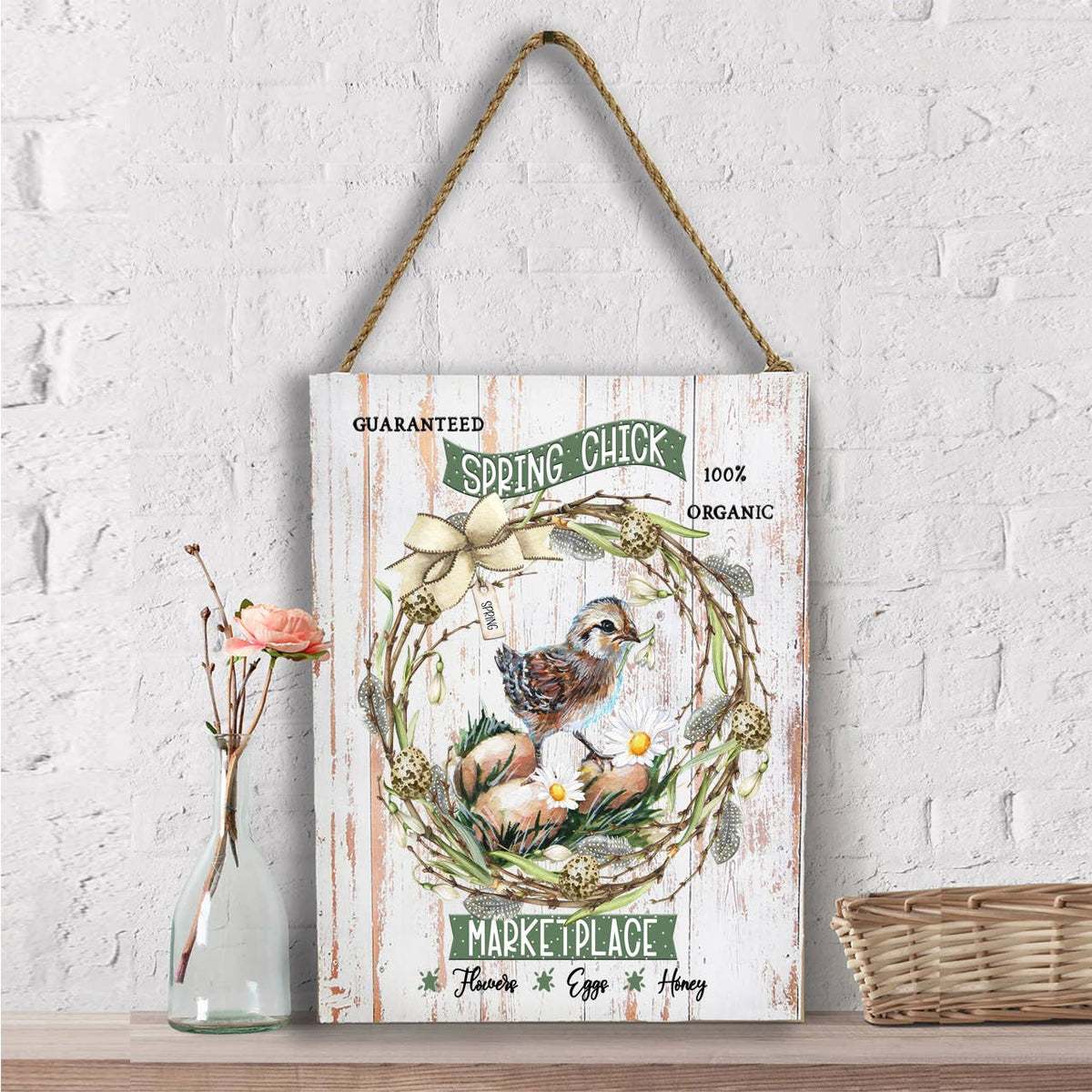 Spring Chicks Marketplace Wall Decor