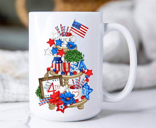 4th of July Patriotic Indepence Day Coffee Mugs