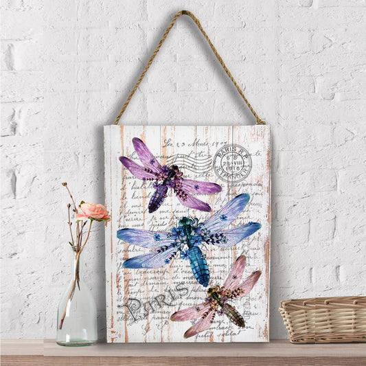 Vintage Dragonfly Paris Insect  Wall Decor