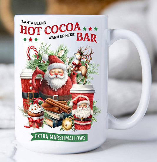 Christmas Santa Hot Cocoa Bar Coffee Mug
