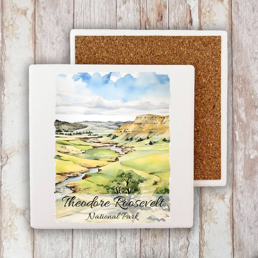 Theodore Roosevelt National Park ND Stone Coaster