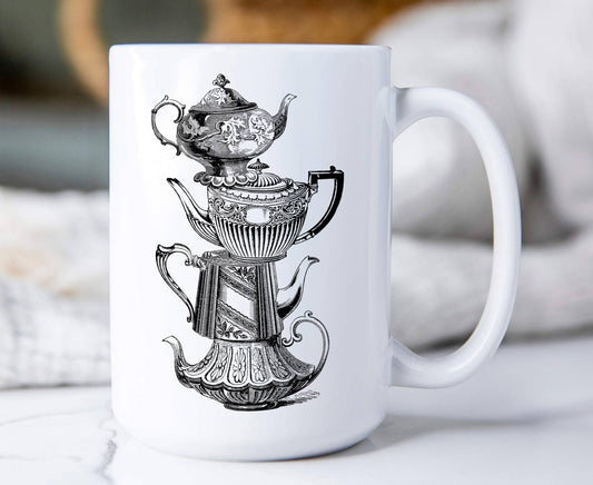 Tea Pot, Coffee Mugs