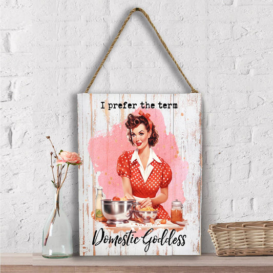 Domestic Goddess Retro Housewife Wall Decor
