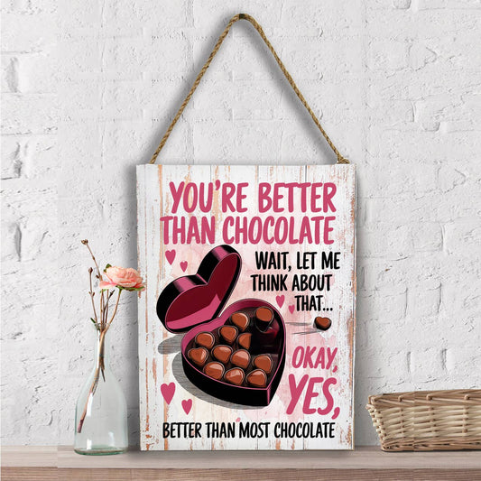 Your Better Than Chocolate Valentine Wall Decor