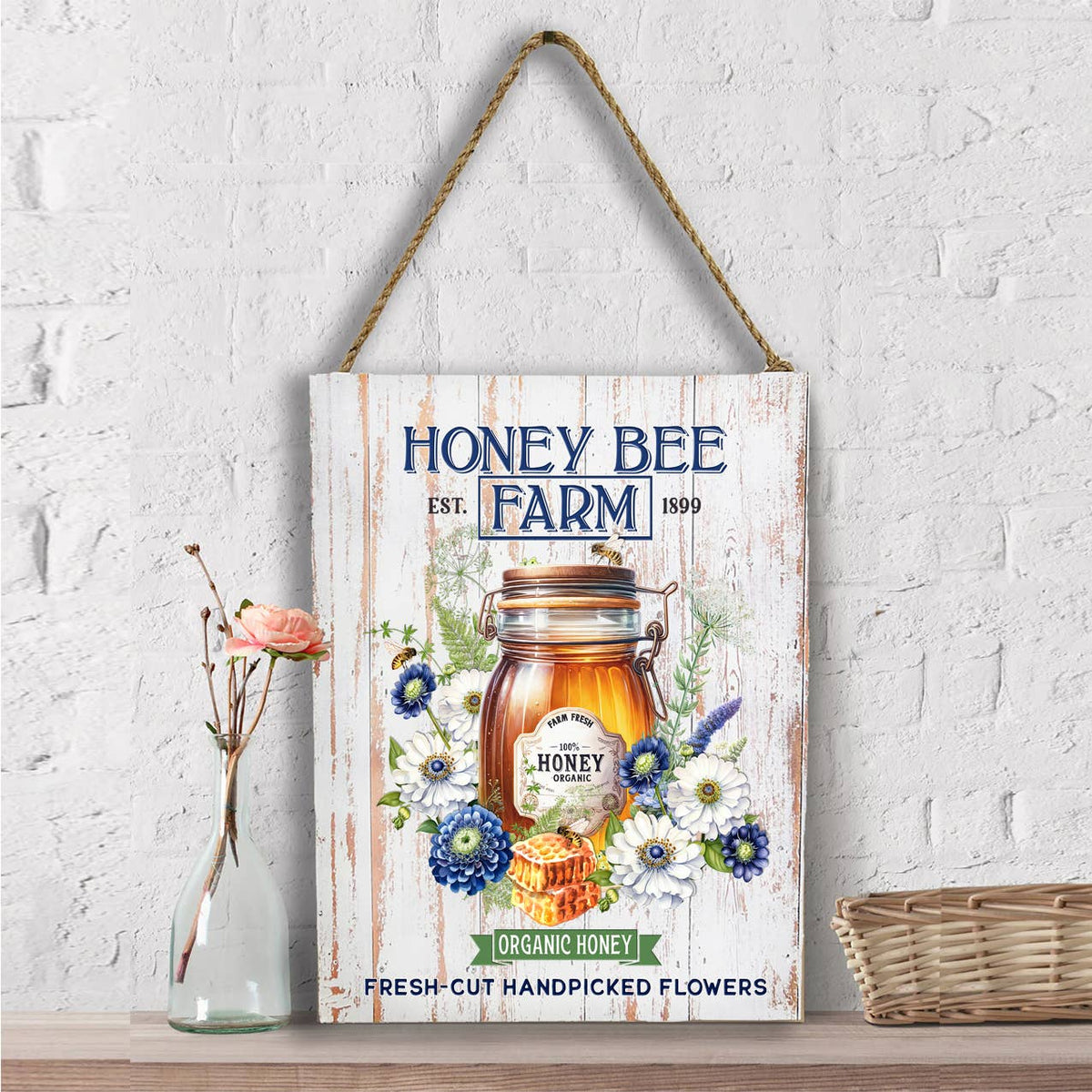 Modern Farmhouse Honey Bee Farm Wall Decor