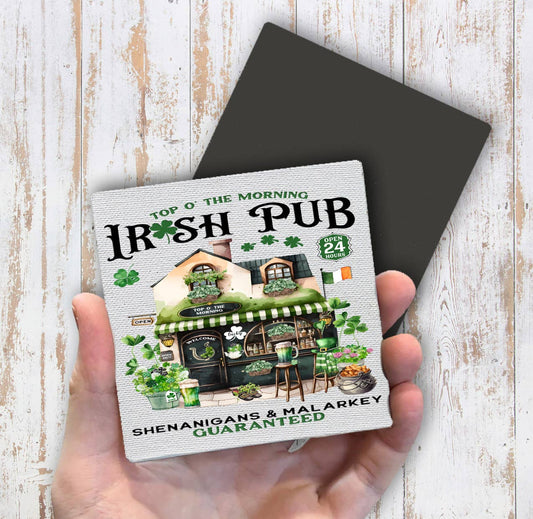 St Patrick's irish Pub Shenanigans Magnet Fridge - Sets of 2