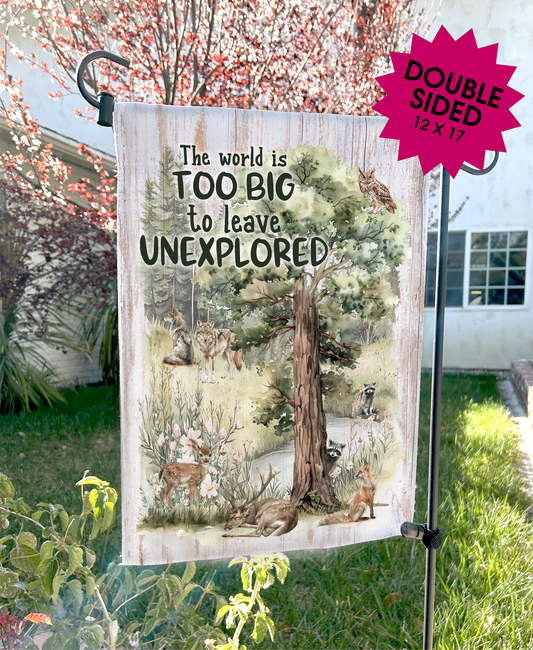 Woodland Animal Explore Wildness Garden Flags