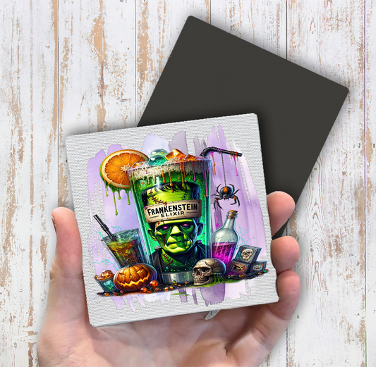 Halloween Frankenstein Elixir Magnet Fridge (Set of 2)
