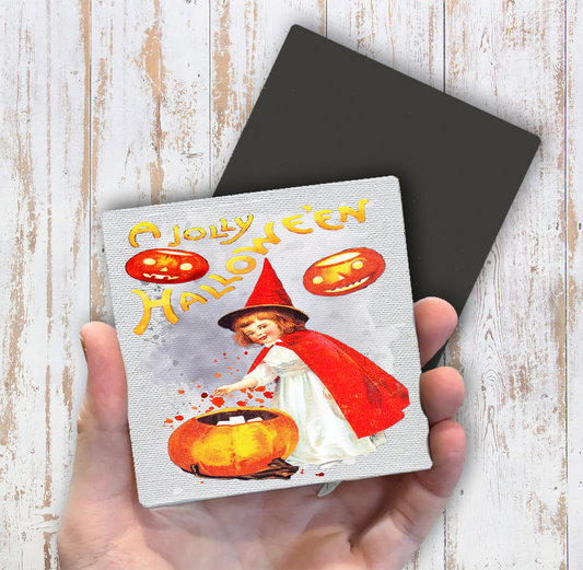 A Jolly Halloween VintageMagnet Fridge (Set of 2)