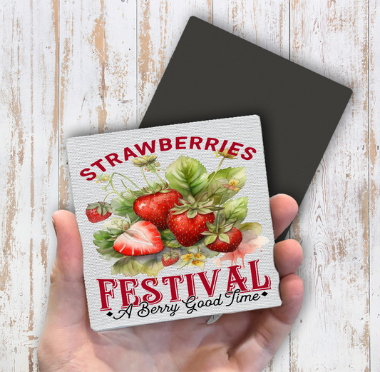 Strawberry Festival  Magnet Fridge (Set of 2)