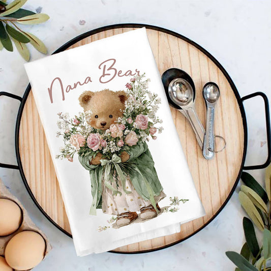 Mother's Day Nana Bear Tea Towel