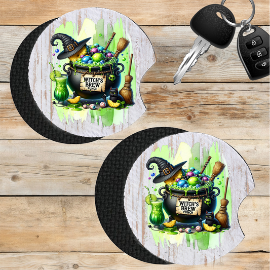 Car Coaster Halloween Witch's Brew Punch