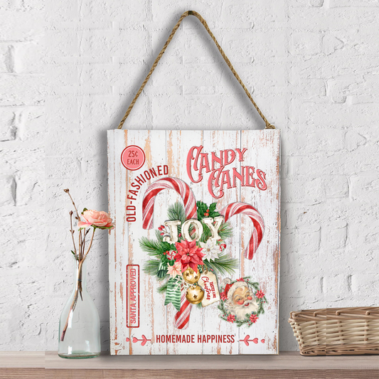 Christmas Old Fashion Candy Cane Wall Decor