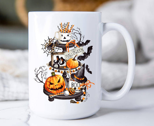 Halloween 3 Tiered Tray Coffee Mugs